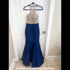 Rhinestone Mermaid Prom Dress | Navy | Never Worn